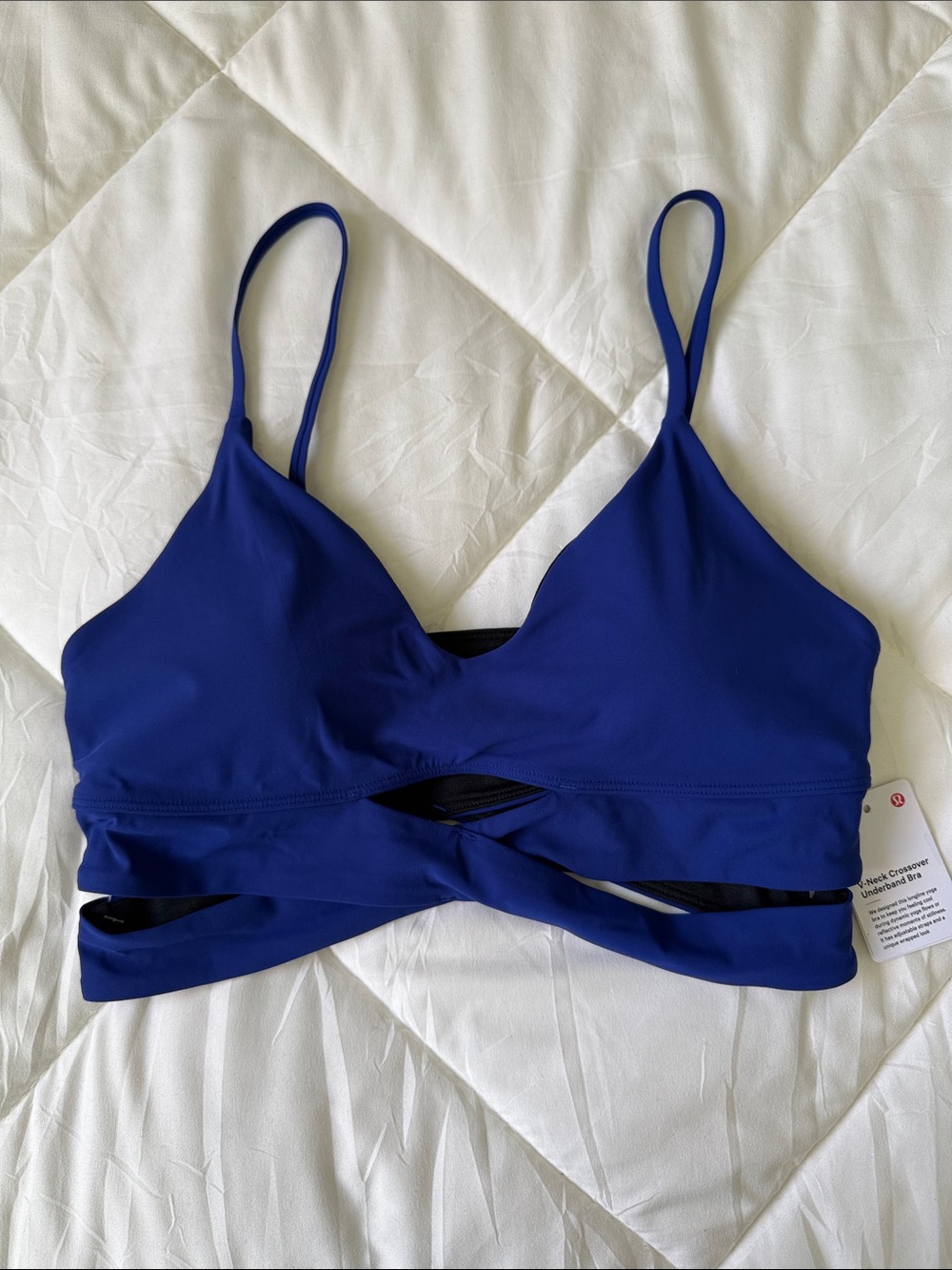 Lululemon V Neck Crossover Underband Bra Sz8
